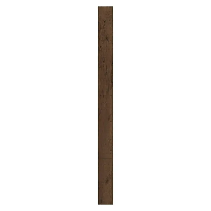 Indo Wandpaneel Barnwall Verona - Shorea, 1.200 x 120 x 10 mm, 0,864 m² - Ansicht eines rustikalen Wandpaneels aus dunklem Holz mit gut sichtbarer Maserung für eine warme und natürliche Wandgestaltung.