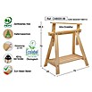 Holzbock Architekt (Tragkraft: 400 kg bei 2 Holzböcken, Höhe: 70 cm, Kiefer, Natur)