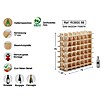 Astigarraga Weinregal (L x B x H: 75 x 22 x 75 cm, Anzahl Flaschen: 36)