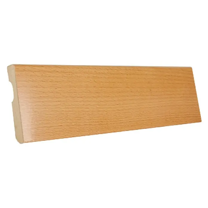 Rufete Rodapié MDF Barnizado - 224 cm x 15 mm x 90 mm, MDF, Haya - Rodapié de madera de haya, ideal para un aspecto cálido y natural. Diseño robusto y fácil instalación.