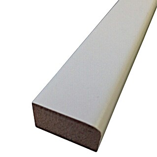 Rufete Listón rectangular melamina Blanco (224 cm x 25 mm x 15 mm, MDF)