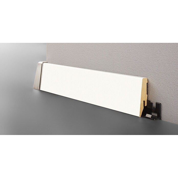 LOGOCLIC Zaključna letev K58 C bela mat  (260 cm x 18 mm x 58 mm, MDF) | 5115 - Laminatleisten | GCDK - Leisten | GCD - Wand Boden Decke Leisten | GC - Wand Boden Decke Leisten | G - Holz/Bauelem | BAUHAUS