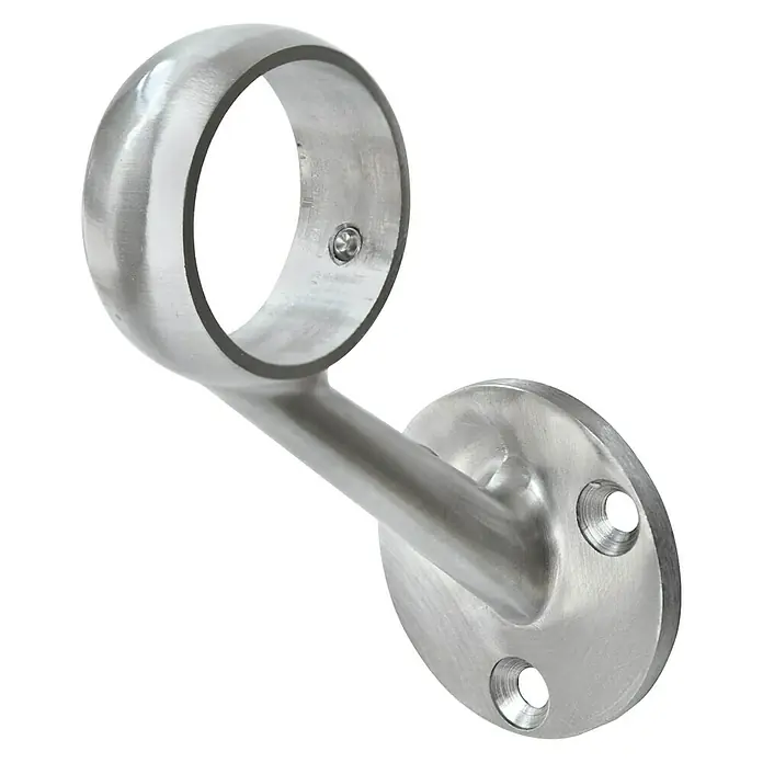 Treba Frewa Kugelringhalter B103 - Aluminiumdruckguss, Geeignet für: Handläufe Ø 42 mm, 2 Stk. - Silberne Geländerhalterung zur Wandmontage. Robuste Halterung zur sicheren Befestigung von Handläufen an Wänden in Treppenhäusern und Fluren.