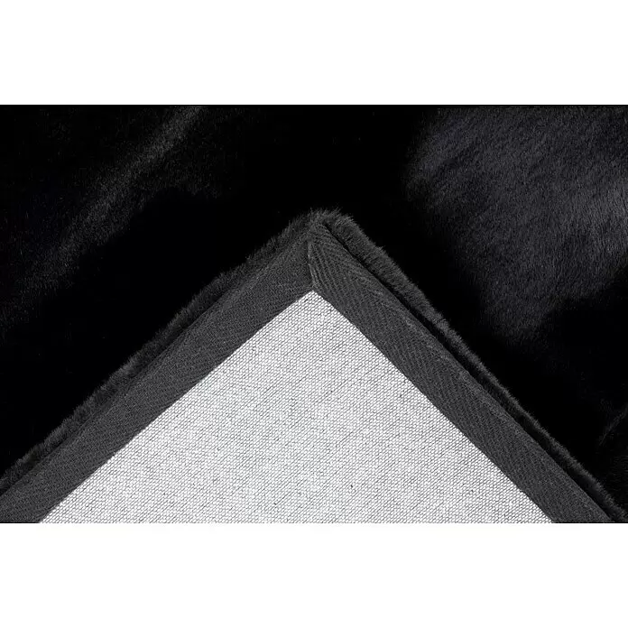 Fellteppich Happy - Schwarz, 290 x 200 cm, 100 % Polyester (Flor) - Detailaufnahme