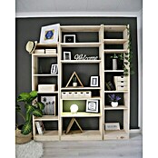 Astigarraga Estantería de madera (L x An x Al: 80 x 25 x 220 cm, Madera)