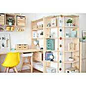 Astigarraga Estantería de madera (L x An x Al: 80 x 25 x 220 cm, Madera)
