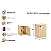 Astigarraga Dinamic Schrank (L x B x H: 33 x 37,3 x 53,5 cm, Kiefernholz)