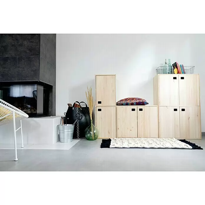 Astigarraga Dinamic Schrank - L x B x H: 33 x 37,3 x 105,4 cm, Kiefernholz - Stimmungsaufnahme