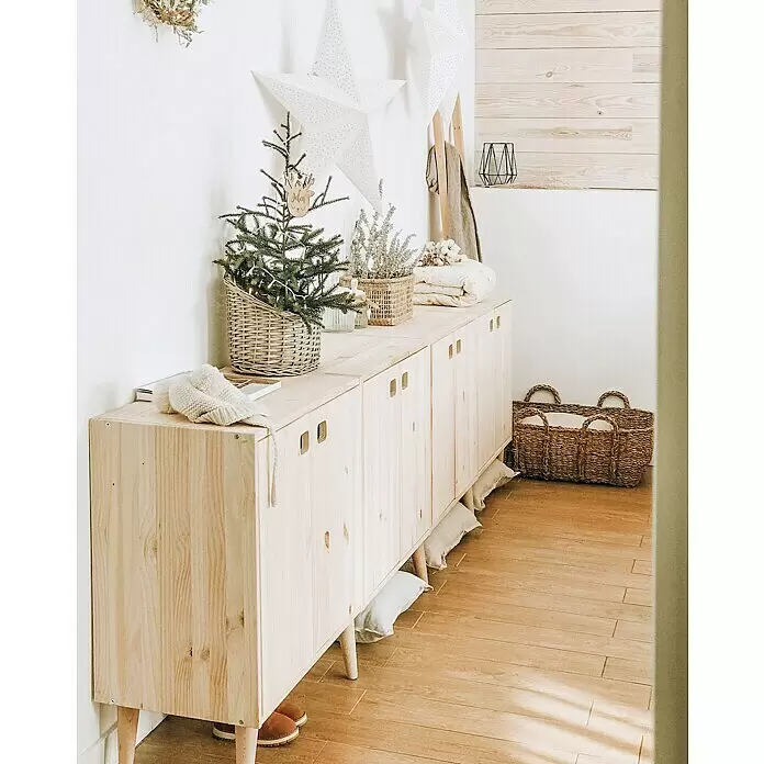 Astigarraga Dinamic Holz-Mehrzweckschrank - L x B x H: 33 x 70,8 x 53,5 cm, Kiefernholz - Stimmungsaufnahme