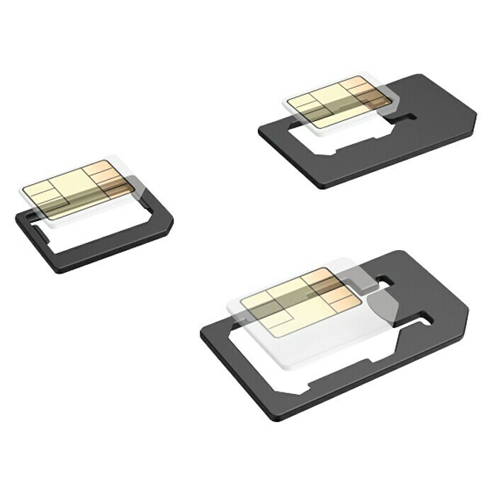 Hama Adapter-Set Sim-KartenPassend für: Micro-SIM, Nano-SIM, Standard Front View