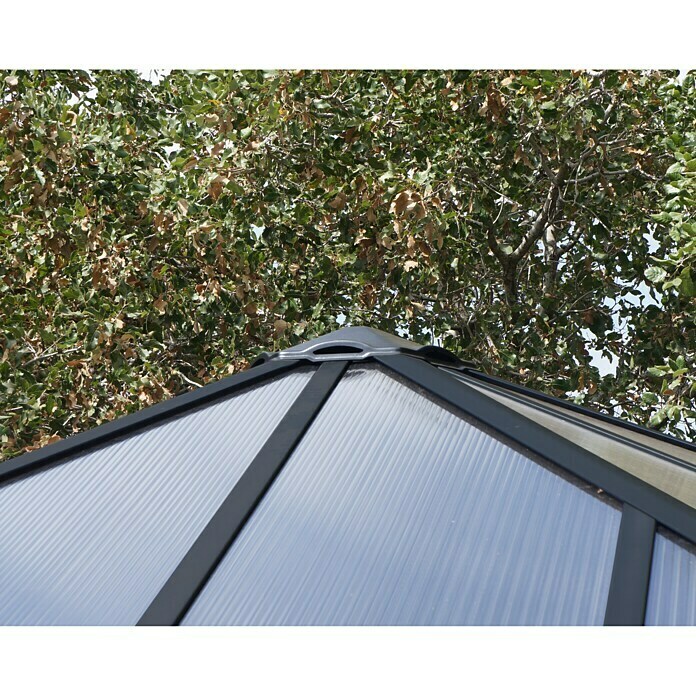 Palram – Canopia Pavillon Palermo 30002,95 x 2,95 x 2,98 m, Anthrazit Detail Shot