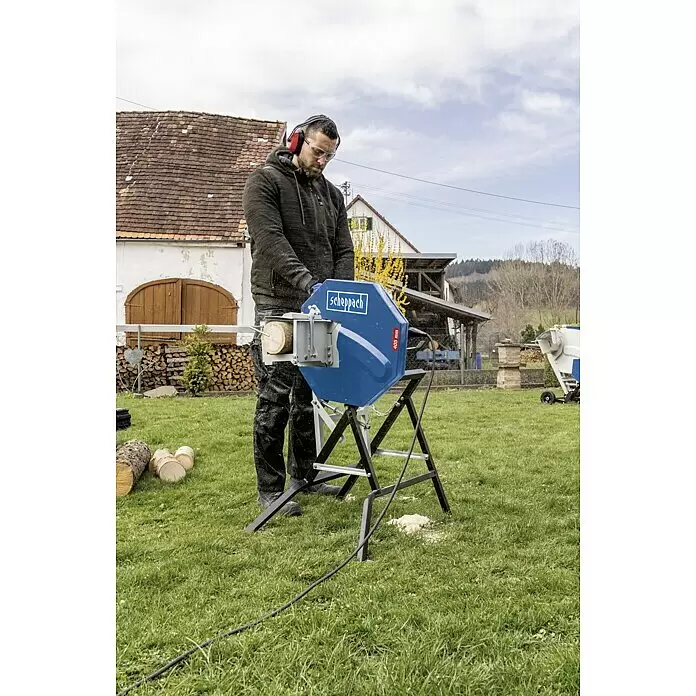 Scheppach Wippkreissäge HS410 - 2,2 kW, Durchmesser Sägeblatt: 405 mm - Anwendungsbeispiel