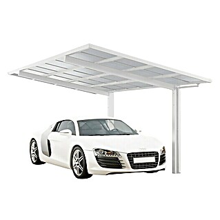 Ximax Carport LINEA 80 (Außenmaß inkl. Dachüberstand (B x T): 2,73 x 4,95 m, Einzelcarport, Weiß)