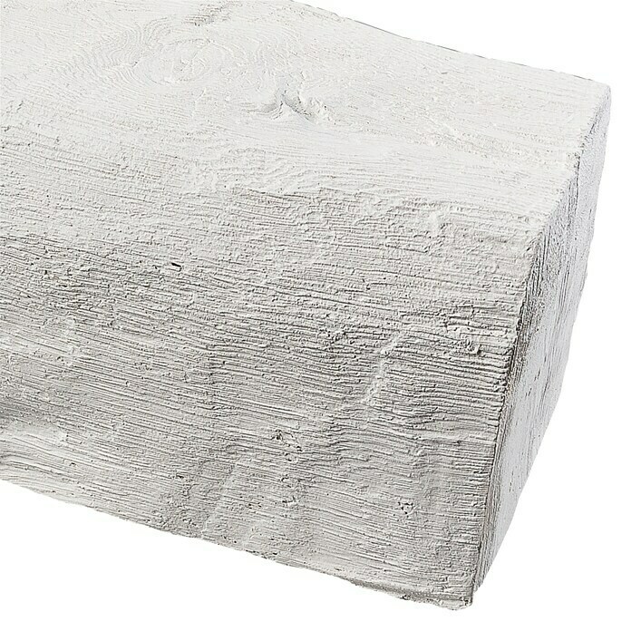 Dekobalken (Weiß, 200 x 19,5 x 12,5 cm, Polyurethan)