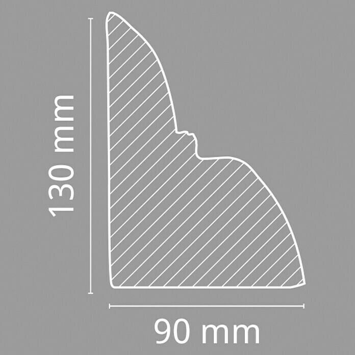 Dekoelement (Konsole, Dunkelbraun, 9 x 12 x 13,5 cm)