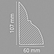 Dekoelement (Konsole, Dunkelbraun, 6 x 9 x 11 cm)