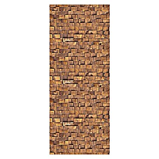 SanDesign Alu-Verbundplatte (100 x 250 cm, Wooden Tiles)