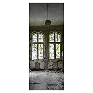 SanDesign Alu-Verbundplatte (100 x 250 cm, Lost Place Window)