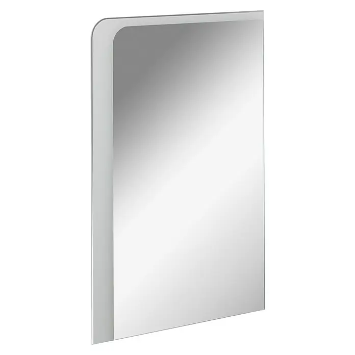 Camargue Faro Mini LED-Lichtspiegel - 55 x 80 cm - Elegantes rechteckiges LED-beleuchtetes Badezimmerspiegel-Design, das moderne Beleuchtung und ein minimalistisches Erscheinungsbild vereint.