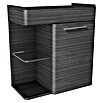 Camargue Faro Mini Badmöbel-Set (Gesamtbreite Badmöbel: 55 cm, Dark Oak, 3 -tlg.) | BAUHAUS