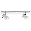 Paulmann Wandstrahler (2 x 10 W, Weiß/Chrom, L x B x H: 7 x 40 x 11 cm, 2-flammig)
