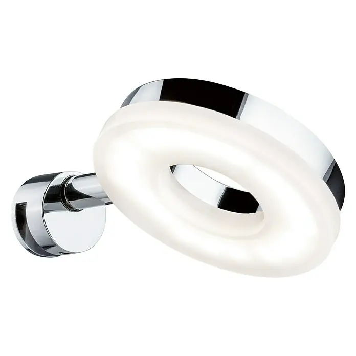 Paulmann LED-Wandstrahler Becrux - 4 W, L x B x H: 14 x 9,3 x 9,3 cm, Chrom, Warmweiß - Chromfarbene LED-Wandleuchte mit einem runden, milchig-weißem Diffusor, der ein elegantes und modernes Design für jeden Raum bietet.