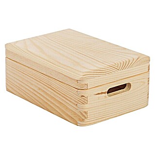 Caja de almacenaje jardín madera pino marrón miel 76x42.5x54 cm