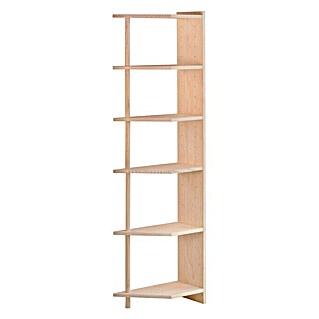 Astigarraga Gala Estante rinconero (Al x An x Pr: 184,7 x 49,8 x 25 cm, Número de baldas: 6 ud., Natural)