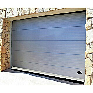 Burlete bajo puerta aluminio garaje (Blanco, Largo: 2,5 m, Suelos irregulares)