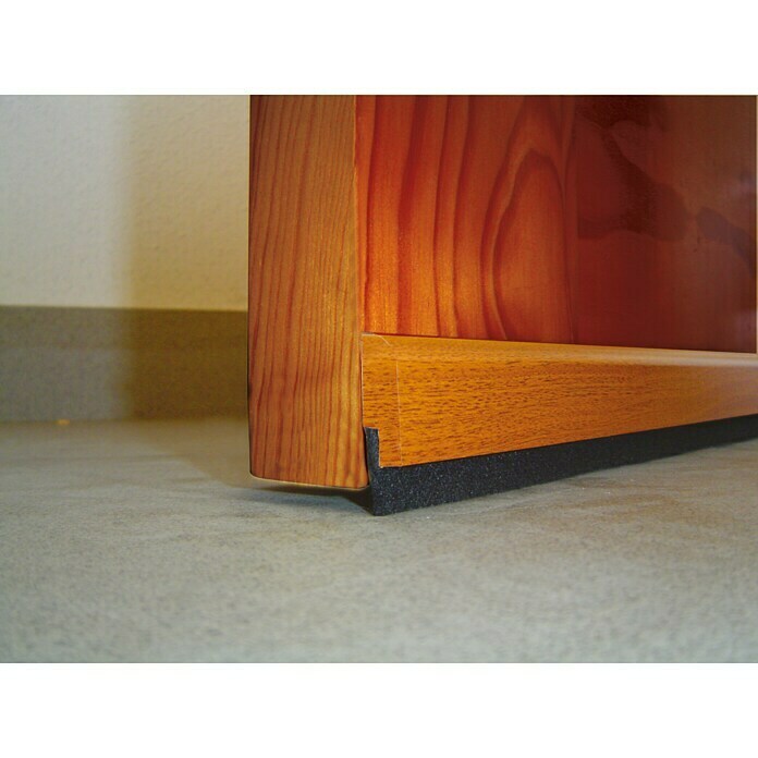 Burlete para puerta garaje tornillo (Negro, Largo: 250 cm, Desajustes de  hasta 15 mm de ancho)