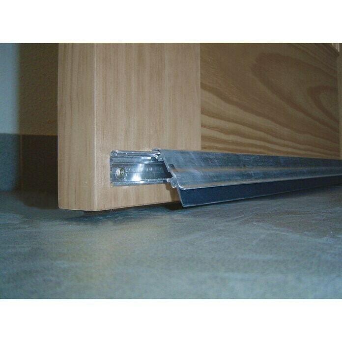 cama Momento Abrazadera Burlete para puerta basculante aluminio (Plata, Largo: 93 cm, Suelos lisos)  | BAUHAUS