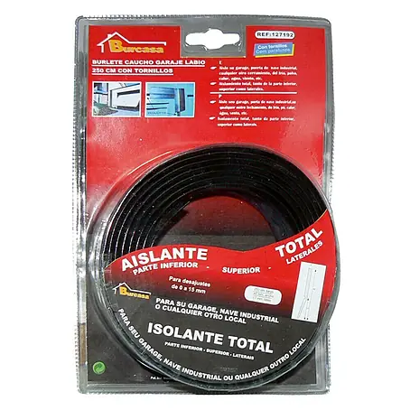 Burlete para puerta garaje tornillo