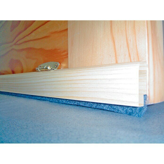 Burlete bajo puerta adhesivo cepillo madera 91,5 cm roble