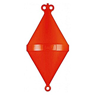 Boya de señalización bicónica (Ø x Al: 32 x 80 cm, Naranja)