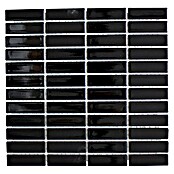 Mosaikfliese Stäbchen Uni ST 350 (29 x 29,7 cm, Schwarz, Glänzend) | BAUHAUS