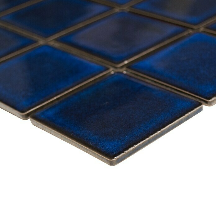 Mozaik pločica Quadrat Uni SD 651N  (30,4 x 30,4 cm, Kobaltno plave boje, Sjaj) | BAUHAUS