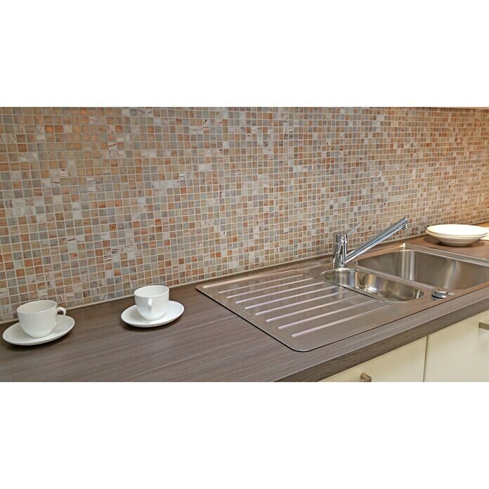 Mosaikfliese Quadrat Uni GM GSL 510 (32,7 x 30,5 cm, Beige, Glänzend) | BAUHAUS