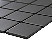 Mozaik pločica Quadrat Uni CU 223  (29,8 x 29,8 cm, Crne boje, Mat) | BAUHAUS