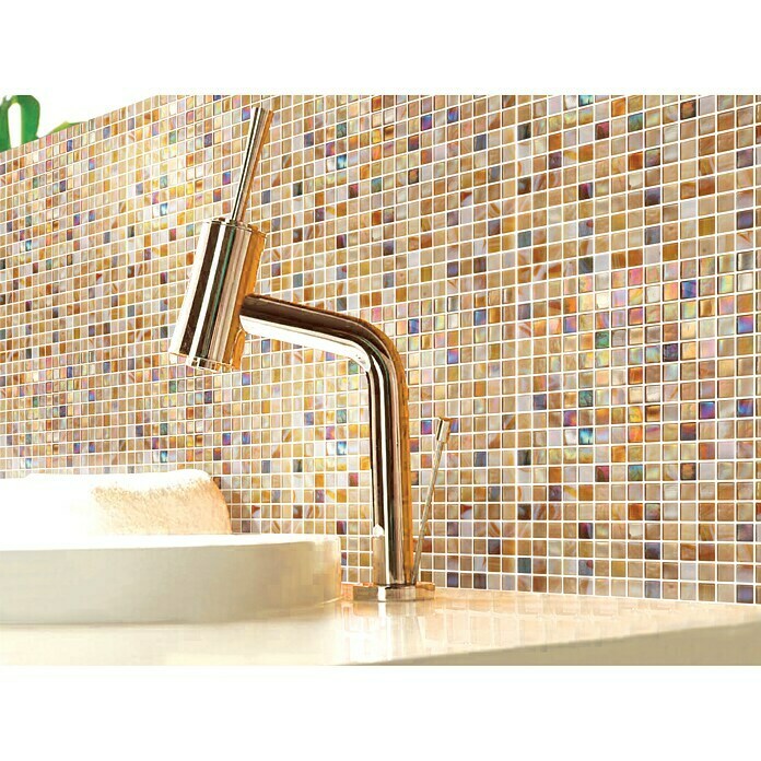 Mosaikfliese Quadrat Mix GM MRY 556 (31,7 x 31,7 cm, Sand, Glänzend) | BAUHAUS