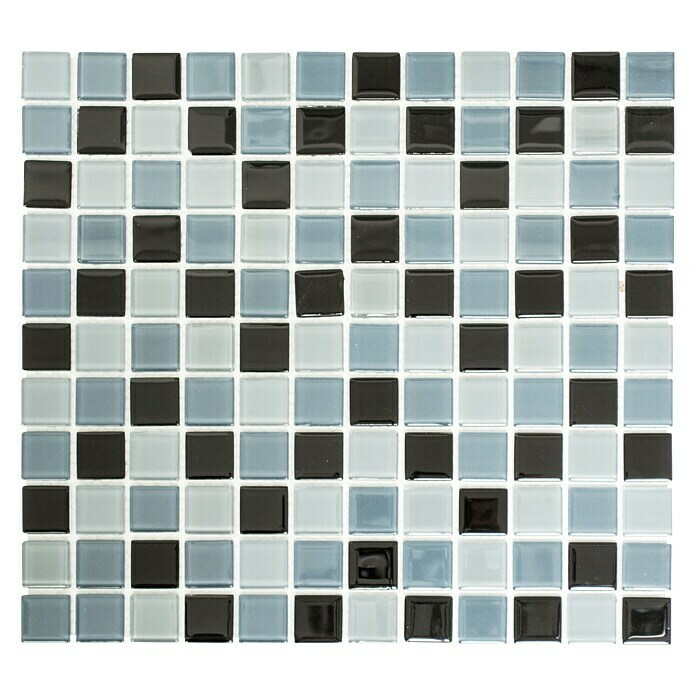 Mosaikfliese Quadrat Crystal CM 4999 (32,7 x 30,2 cm, Grau, Glänzend) | BAUHAUS