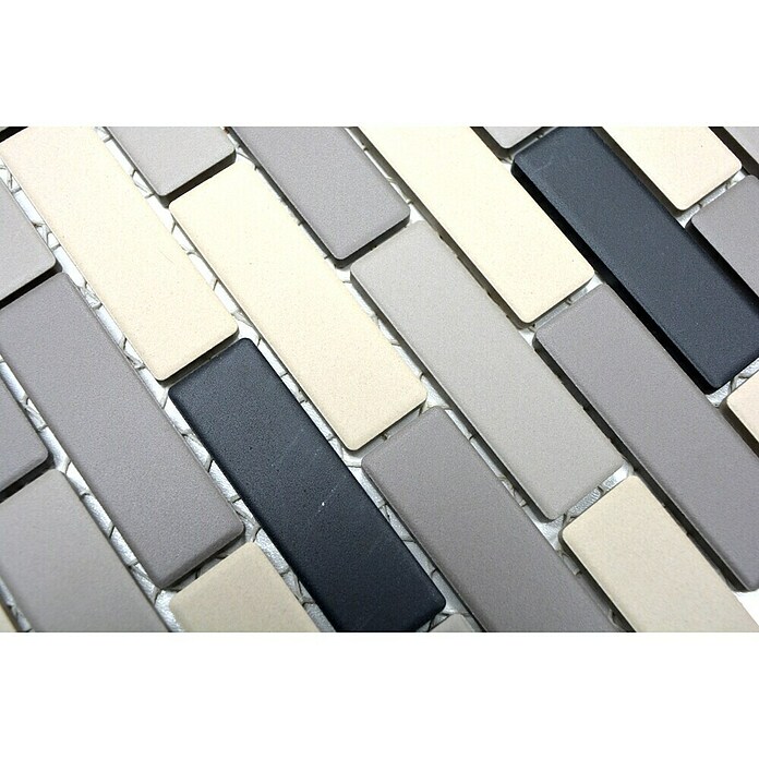 Mozaik pločica Brick Mix BR555  (26,1 x 29 cm, Sivo-bež, Mat) | BAUHAUS