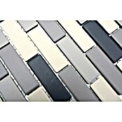Mozaik pločica Brick Mix BR555  (26,1 x 29 cm, Sivo-bež, Mat) | BAUHAUS