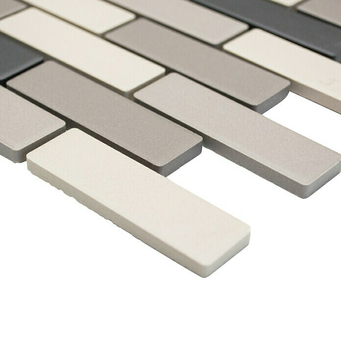 Mozaik pločica Brick Mix BR555  (26,1 x 29 cm, Sivo-bež, Mat) | BAUHAUS