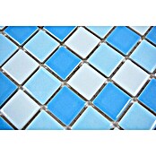 Mozaik pločica Quadrat Mix BM 200  (32,6 x 30 cm, Plave boje, Sjaj) | BAUHAUS
