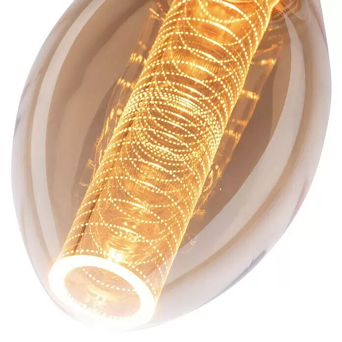 Paulmann LED-Lampe Vintage Glühlampenform Ring E27 - E27, Nicht Dimmbar, Warmweiß, 200 lm, 4 W, Birne - Detailaufnahme