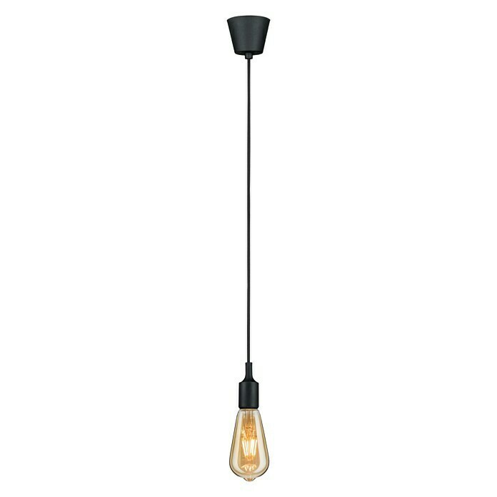 Paulmann Neordic Lámpara colgante (20 W, Negro, Altura: 200 cm)