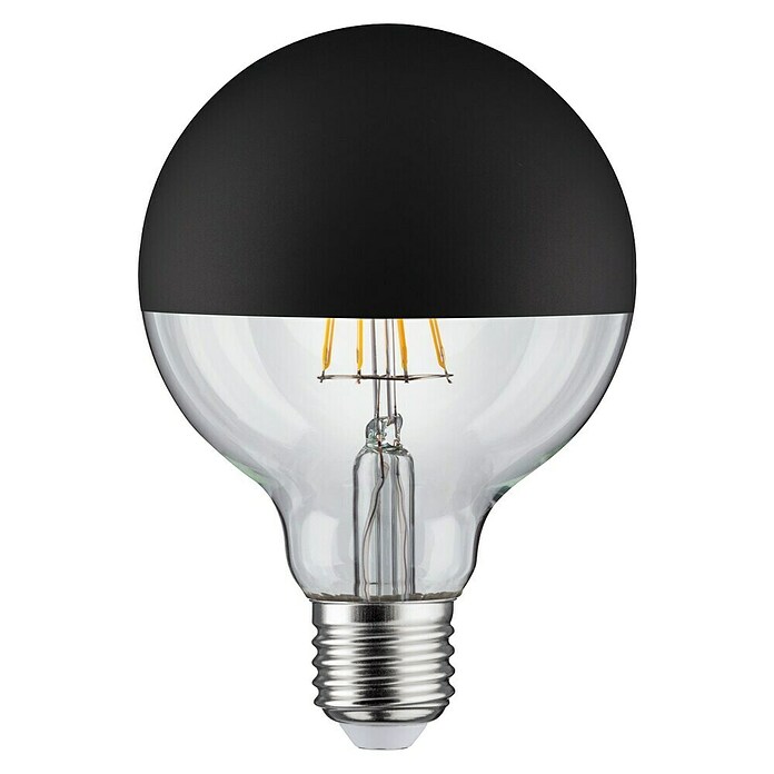 Paulmann LED-Leuchtmittel (E27, Warmweiß, Klar/Schwarz, G95, Matt)