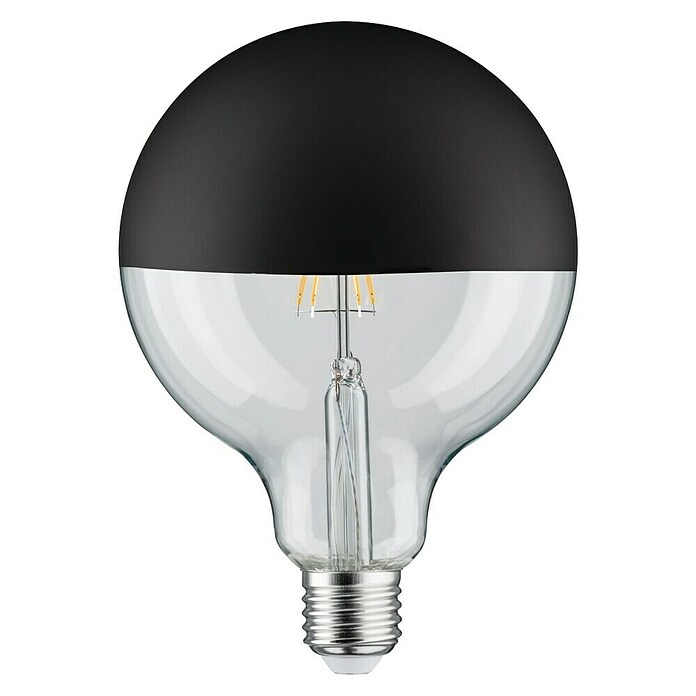 Paulmann LED-Leuchtmittel (E27, Warmweiß, Klar/Schwarz, G125, Matt)