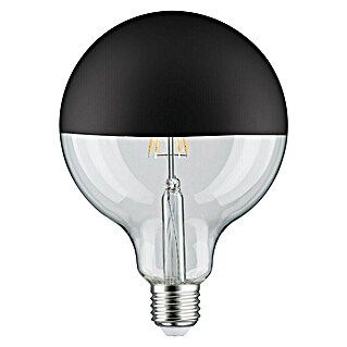 Paulmann Bombilla LED Vintage Globe Form G125 Negro (E27, Blanco cálido, 600 lm, 6,5 W, Negro)