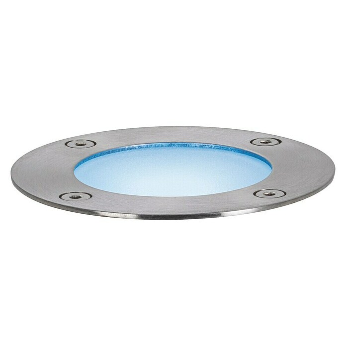 Paulmann Plug & Shine Foco para el suelo (3,6 W, Plateado, Ø x Al: 9,6 x 9,2 cm)